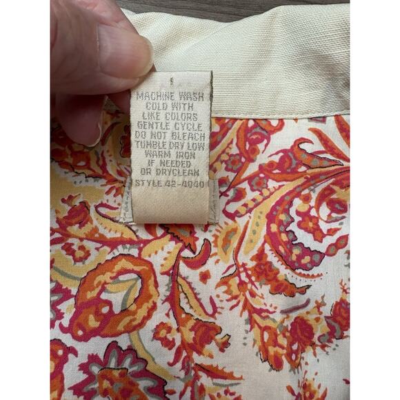 J Jill Layer Jacket Size Large Cream Lightweight Linen Tencel Blend Costal - Picture 4 of 11